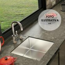 Cuba Inox Quadrada Gourmet Com Valvula 40 X 40 Cm Escovada - Estilo e Funcionalidade para Seu Espaço AJLstore