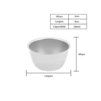 Cuba Inox Redonda Assepsia 9x5cm - 200 ML Cuba Inox Redonda Assepsia 9x5cm - 200 ML