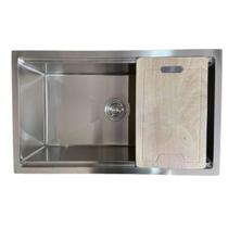 Cuba Inox Support Sobrepor Embutir 60x40 E Tabua De Corte