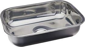 Cuba Inox Tecnocuba n1 funda 14 cm prof (46x30x14) aço inox 430 Acabamento Polido