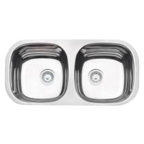 Cuba Inox Tramontina Retangular Dupla 78x40 Ab 94061402 Cuba Inox Tramontina Retangular Dupla 78x40 Ab 94061402