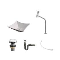 Cuba L30 C/Torneira Link e Válv.Click V4 + Sifão Crom e Flex Cuba L30 C/Torneira Link e Válv.Click V4 + Sifão Crom e Flex