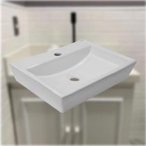 Cuba Lavabo Apoio Branca Lanai 45cm Louça Cor Branco - Mondialle