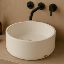 Cuba Lavabo Apoio Sobrepor Banheiro Pia Concreto Sobrepor Brilhante Cuba Lavabo Apoio Sobrepor Banheiro Pia Concreto Sobrepor Brilhante