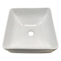 Cuba Lavabo La Bella de Apoio Quadrada Branca Ceramica Peq. Def. 32,5x14cm Búzios