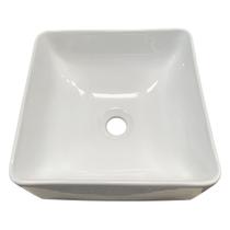Cuba Lavabo La Bella de Apoio Quadrada Branca Ceramica Peq. Def. 32,5x14cm Búzios Cuba Lavabo La Bella de Apoio Quadrada Branca Ceramica Peq. Def. 32,5x14cm Búzios