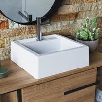 Cuba Lavatório para Gabinete de Banheiro Ametista