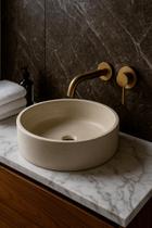 Cuba Luxuosa Em Concreto Artesanal 40x12 Acabamento Cinza Premium Cuba Luxuosa Em Concreto Artesanal 40x12 Acabamento Cinza Premium