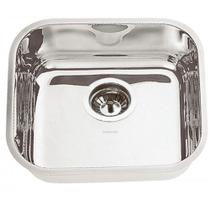 Cuba N1 LUXO 48x32x16CM em Inox Alto Brilho AISI 430 Furo 4,5" com Válvula - PIANOX
