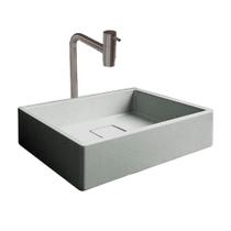 Cuba Oregon Cimento com Torneira Inox e Válvula Oculta Cimento