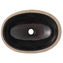 Cuba Oval de Embutir 40x30cm Preta - IL6512 - ICASA