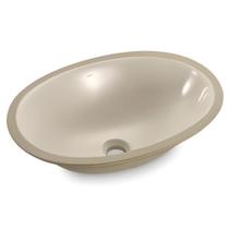 Cuba Oval de Embutir 49x36cm Areia - IL602 - ICASA