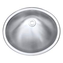 Cuba Oval Para Banheiro Inox 1mm Escovado 48,6x41x17,8cm Cuba Oval Para Banheiro Inox 1mm Escovado 48,6x41x17,8cm