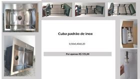 Cuba padrão gourmet aço inox