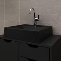 Cuba para Banheiro 40x10x38cm Preto Tecno Mobili