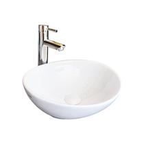 Cuba para Banheiro Cerâmica Branca Oval 40cm Reno RC 8002