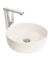 Cuba para Banheiro Cerâmica Branca Redonda 36cm Reno RC 24