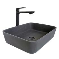 Cuba para Banheiro Cimentícia Retangular 50cm Reno RC 50