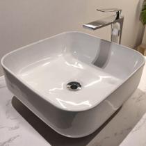 Cuba Para Banheiro De Apoio Lavabo Camburi Quadrada 39x39cm