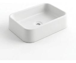 Cuba para Banheiro de Sobrepor Fosca 44,5cm em Polímero Reforçado com Furo para Torneira Lavabo Cuba para Banheiro de Sobrepor Fosca 44,5cm em Polímero Reforçado com Furo para Torneira Lavabo