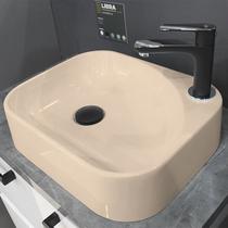 Cuba para Banheiro em Mármore Sintético Libra Cozimax Bege/Areia Cuba para Banheiro em Mármore Sintético Libra Cozimax Bege/Areia