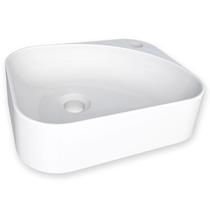 Cuba Para Banheiro em Mármore Sintético Libra Cozimax Branco Cuba Para Banheiro em Mármore Sintético Libra Cozimax Branco