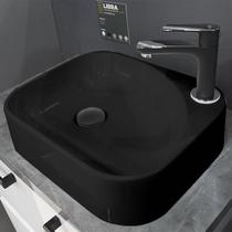Cuba para Banheiro em Mármore Sintético Libra Cozimax Preto Cuba para Banheiro em Mármore Sintético Libra Cozimax Preto