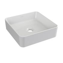 Cuba para Banheiro Kohler Edge de Sobrepor Quadrada 35X35cm Branca 38355BR-0