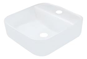 Cuba Para Banheiro Pia Quadrada De Apoio Cerâmica FIT Smart Depot Cuba Para Banheiro Pia Quadrada De Apoio Cerâmica FIT Smart Depot