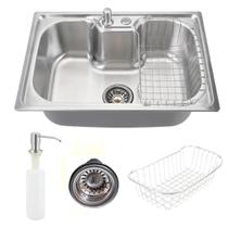 Cuba para Cozinha Aço Inox 304 Gourmet com Acessórios 60x42