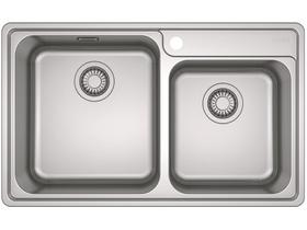 Cuba para Cozinha de Sobrepor Franke Inox Dupla