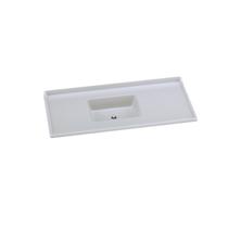 Cuba para Cozinha de Sobrepor Mármore Sintético Simples Granitada 120x55cm AJ Rorato