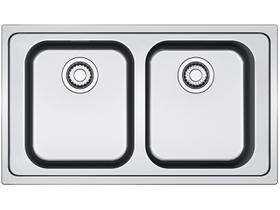 Cuba para Cozinha Franke Dupla Inox de Sobrepor - Retangular Smart SRX 620 54x119cm