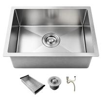Cuba para Cozinha Gourmet 44x44cm com Acessórios de Embutir e Sobrepor Aço Inox 304 Prata Brinovar