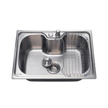 Cuba Para Cozinha Gourmet Aço Inox 304 Borari 60x42 cm Pingoo.casa - Prata