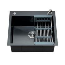 Cuba Para Cozinha Gourmet Aço Inox 304 Corubos 55x51 cm Pingoo.casa - Preto