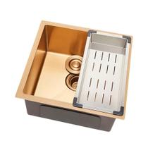 Cuba Para Cozinha Gourmet Aço Inox 304 Terena 44x44 cm Pingoo.casa - Dourado