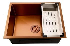 Cuba Para Cozinha Gourmet Aço Inox 304 Terena Pingoo.Casa - Dourado Rose Cuba Para Cozinha Gourmet Aço Inox 304 Terena Pingoo.Casa - Dourado Rose