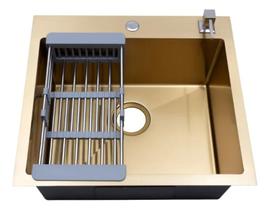 Cuba Para Cozinha Gourmet Aço Inox Corubos 55 Cm Pingoo.Casa - Dourado Cuba Para Cozinha Gourmet Aço Inox Corubos 55 Cm Pingoo.Casa - Dourado