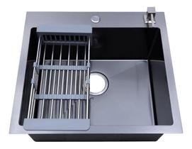 Cuba Para Cozinha Gourmet Aço Inox Corubos 55 Cm Pingoo.Casa - Preto Cuba Para Cozinha Gourmet Aço Inox Corubos 55 Cm Pingoo.Casa - Preto