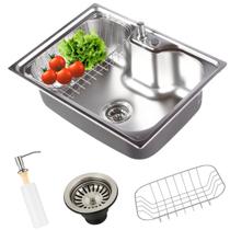 Cuba para Cozinha Gourmet com Acessórios 50x40 Cm Inox Aço Yab Cuba para Cozinha Gourmet com Acessórios 50x40 Cm Inox Aço Yab
