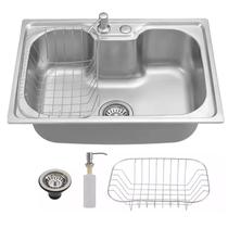 Cuba para Cozinha Gourmet com Acessórios 60x45 Cm Inox Aço Yab