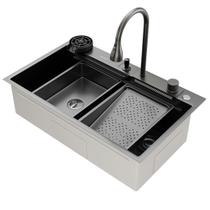 Cuba Para Cozinha Gourmet Miami Nano Black Aço Inox 304 GoldenX Cuba Para Cozinha Gourmet Miami Nano Black Aço Inox 304 GoldenX