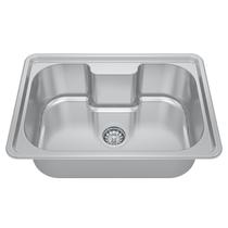 Cuba para Cozinha Gourmet Pia Aço Inox 63x44x20cm Acetinado Ghelplus Cinza