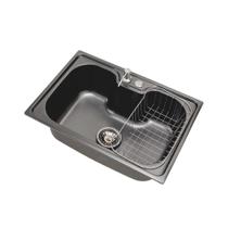 Cuba para cozinha gourmet pia aço inox com acessórios Carajás pingoo.casa - Preto Cuba para cozinha gourmet pia aço inox com acessórios Carajás pingoo.casa - Preto