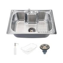 Cuba Para Cozinha Gourmet Pia Aço Inox Com Acessórios Carajás Pingoo.Casa Cuba Para Cozinha Gourmet Pia Aço Inox Com Acessórios Carajás Pingoo.Casa