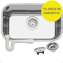 Cuba Para Cozinha Inox Tramontina Prime Numero 1 Lavínia 47x30x17 Alto Brilho 10 Anos de Garantia Aço 304 Cuba Para Cozinha Inox Tramontina Prime Numero 1 Lavínia 47x30x17 Alto Brilho 10 Anos de Garantia Aço 304
