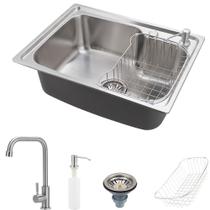 Cuba para cozinha pia com acessórios Matis e Torneira gourmet Tinguá Pingoo.casa Cuba para cozinha pia com acessórios Matis e Torneira gourmet Tinguá Pingoo.casa