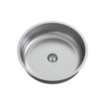 Cuba para Cozinha Redonda Inox Alto Brilho com Válvula GhelPlus