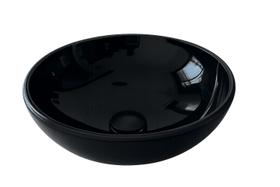 Cuba para pia de banheiro grande cuba de apoio Redonda 35 Cm De Vidro Temperado 10Mm Preta 2034 cuba sobrepor Cuba para pia de banheiro grande cuba de apoio Redonda 35 Cm De Vidro Temperado 10Mm Preta 2034 cuba sobrepor